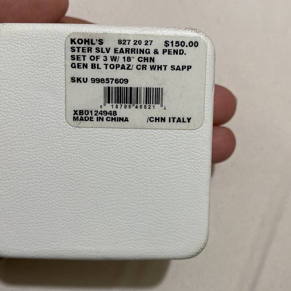 Sterling Silver Earring and Pendant Set - Picture 4 of 4